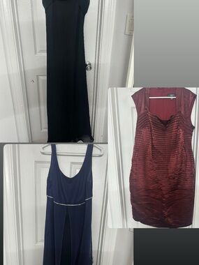 Bundle of 3 Brand Name gowns dresses size 16 women